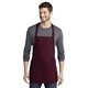 aerial view a maroon port authority(r) medium - length apron with pouch pockets, image 1 of 5