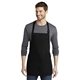 aerial view a black port authority(r) medium - length apron with pouch pockets, image 1 of 4