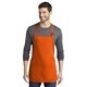 aerial view a orange port authority(r) medium - length apron with pouch pockets, image 1 of 5