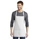 aerial view a white port authority(r) medium - length apron with pouch pockets, image 1 of 5