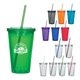 a group of 16 oz double wall acrylic tumbler with straw