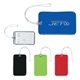 a group of vinyl travel luggage tag with id card