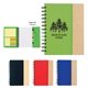 a group of spiral notebook with sticky notes and flags