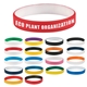 a group of colored letter silicone bracelet