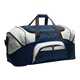 a navy/grey port authority(r) - standard colorblock sport duffel