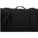 aerial view a black port authority(r) - value fleece blanket with strap, image 1 of 2