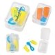 a group of foam ear plug set in case