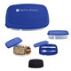 a group of recycled 2- section lunch container