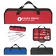 a group of 3- piece bbq set in case