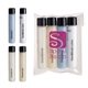 a group of 4- piece travel amenities kit