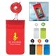 a group of waterproof pouch with neck cord