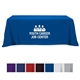 a group of flat poly / cotton 4- sided table cover - fits 8 standard table