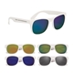 a group of rubberized mirrored sunglasses