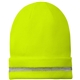 a safety yellow/ reflective cornerstone(r) - enhanced visibility beanie with reflective stripe