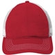 aerial view a red/ white district (r) mesh back cap, image 1 of 6