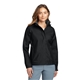 aerial view a black/steel grey eddie bauer(r) womens rain jacket, image 1 of 5