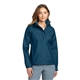 aerial view a deep sea blue/dark adriatic eddie bauer(r) womens rain jacket, image 1 of 5