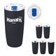 a group of 19 oz everest noir recycled tumbler