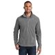 aerial view a pearl grey port authority(r) microfleece 1/2- zip pullover - colors, image 1 of 6
