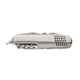 aerial view a silver lynx stainless steel pocket knife, image 1 of 4