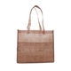 aerial view a sand non - woven polypropylene stone shopping tote, image 1 of 2