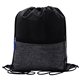aerial view a blue x line drawstring backpack, image 1 of 2