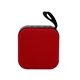 aerial view a red square lanyard bluetooth speaker, image 1 of 2