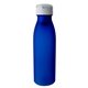 aerial view a blue silhouette bluetooth ear bud bottle, image 1 of 3