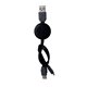 aerial view a black snap type c cable set, image 1 of 2