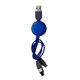 aerial view a blue snap type c cable set, image 1 of 2