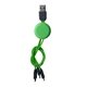 aerial view a green snap type c cable set, image 1 of 2