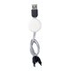 aerial view a white snap type c cable set, image 1 of 2