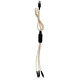 aerial view a light gold 3 metallic logo light up cable with type c usb, image 1 of 2