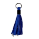 aerial view a blue tassel cable with type c usb, image 1 of 2