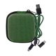 aerial view a green square textured 2 cable set, image 1 of 2