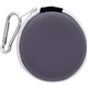 aerial view a grey doggie bag disc dispenser, image 1 of 4