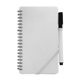 aerial view a white white dry erase notebook, image 1 of 3