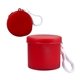 aerial view a red travel rain poncho, image 1 of 2