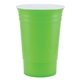 aerial view a neon green 802 bold - 16 oz double wall cup - colorjet, image 1 of 2