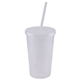 aerial view a translucent clear explore - 16 oz double wall tumbler - colorjet, image 1 of 2
