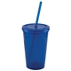 aerial view a translucent blue 2145 explore - 16 oz double wall tumbler - colorjet, image 1 of 3