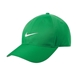 aerial view a lucky green/ white nike dri - fit swoosh front cap, image 1 of 5
