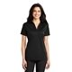 aerial view a black silk touch performance sport polo - ladies, image 1 of 6