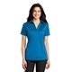 aerial view a brilliant blue silk touch performance sport polo - ladies, image 1 of 6