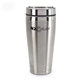 aerial view a silver 16 oz stainless steel swig tumbler, image 1 of 2