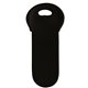 aerial view a black neoprene wine holder, image 1 of 2
