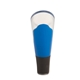 aerial view a blue aerating wine pourer, image 1 of 4