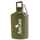 aerial view a army green 17 oz canteen aluminum bottle, image 1 of 2