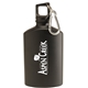aerial view a black 17 oz canteen aluminum bottle, image 1 of 2