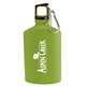 aerial view a lime 17 oz canteen aluminum bottle, image 1 of 2